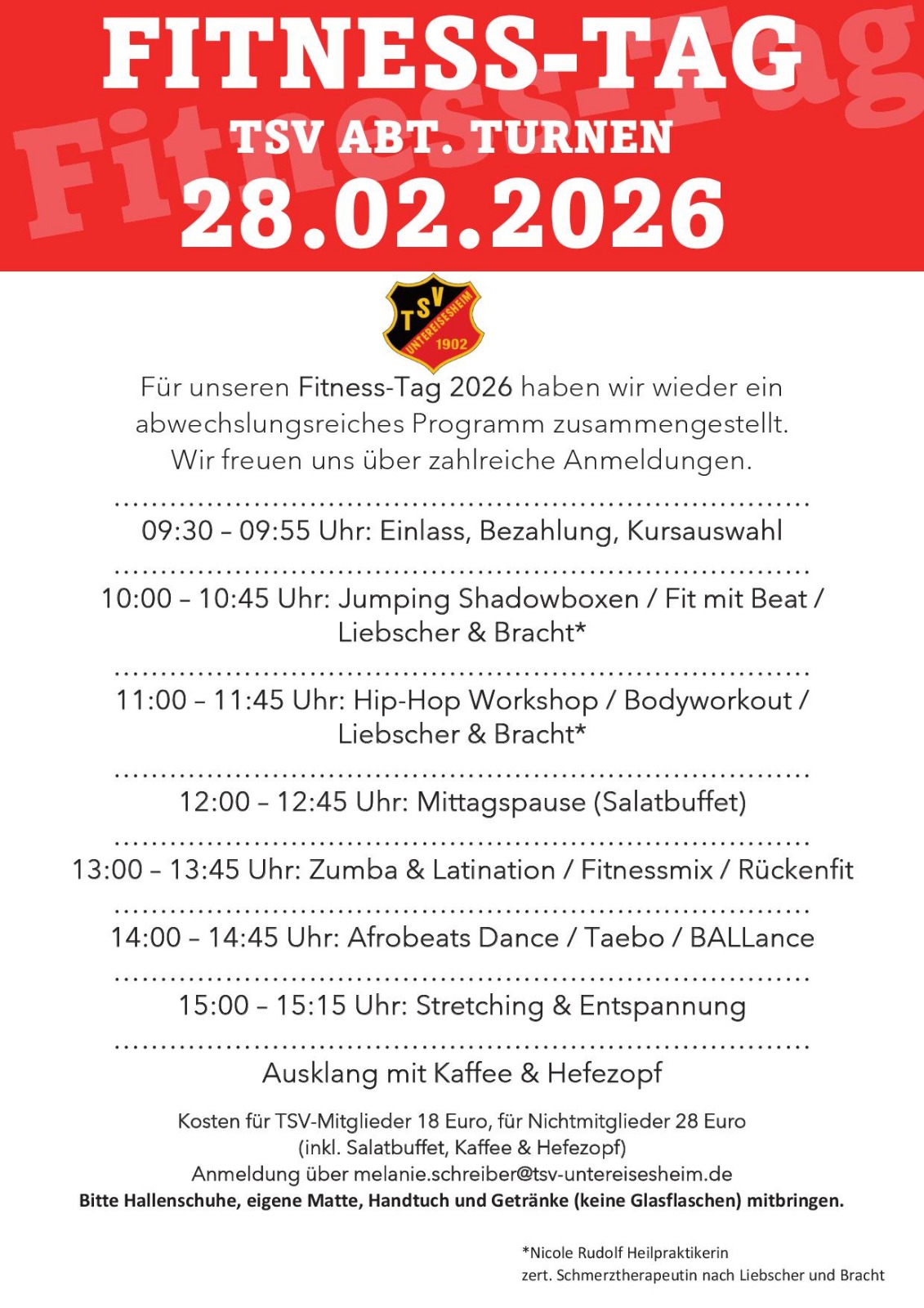 Fitness-Tag TSV Abt. Turnen, 28.02.2026